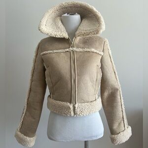 Abercrombie & Fitch Tan Teddy Jacket